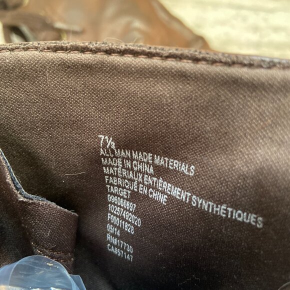 Brown Casual Combat Boot by Mossimo Supply Size 7.5 - Picture 6 of 6